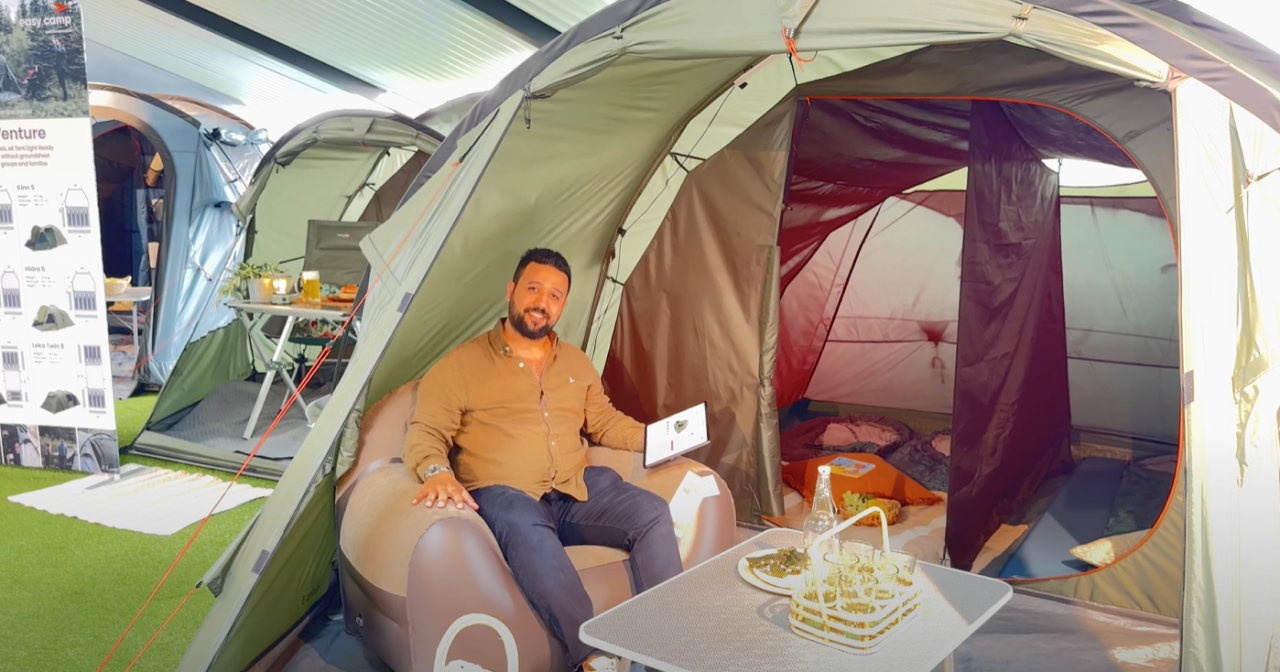 Easy Camp Hidra 4 - 5 Kişilik Çift Girişli Aile Çadırı Videolu İnceleme