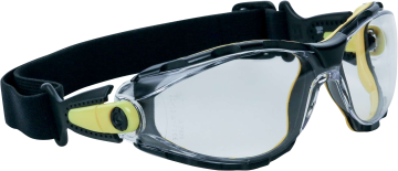 Deltaplus Pacaya Clear Strap Şeffaf UV400 Polikarbonat Monoblok Ayarlı Sap Kafa Bantlı İş Güvenlik Gözlüğü