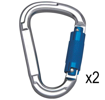 Deltaplus AM025X2 2'li Otomatik Kilitli TriactLock  Karabina 25KN