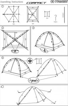 Trimm Compact 2 Kişilik 4 Mevsim Çadır