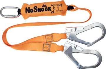 Deltaplus AN213150ZDD Şok Emicili Çift Kollu Karabinalı Kancalı Lanyard 1,50metre