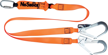 Deltaplus AN213200ZDD Şok Emicili Çift Kollu Karabinalı Kancalı Lanyard 2 metre