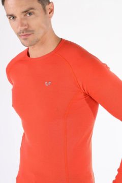 Woolona Remus Turuncu Uzun Kollu %100 Yün Termal İçlik