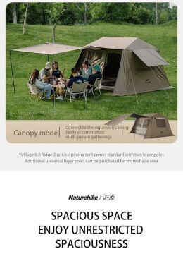 Naturehike Village 6.0 2.Nesil Otomatik Kurulum Çadır MZ