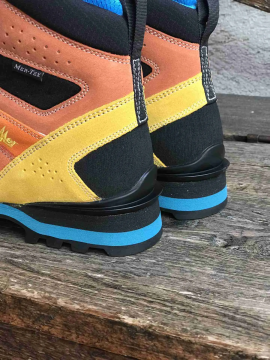 Lomer Italy Badia II High MTX Suede Waterproof Vibram Süet Deri Erkek Bot Claw/Soleil (Yarı Otomatik Krampon Uyumlu)