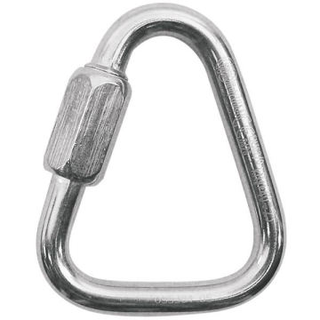 KONG Quick Link Triangle 10mm 60kN Paslanmaz Çelik Üçgen Mağaracı Karabina (İtalya Üretimi, EN 12275 / EN 362 / UIAA / EAC Sertifikalı)