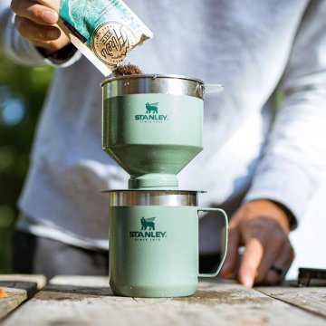 Stanley Klasik Brew Pour Over Paslanmaz Çelik Kahve Filtresi Demleyici Yeşil