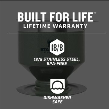 Stanley Klasik Brew Pour Over Paslanmaz Çelik Kahve Filtresi Demleyici Yeşil