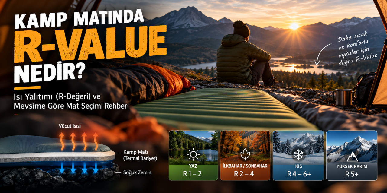 Kamp Matında R-Value Nedir? Isı Yalıtımı, R-Değeri ve Mevsime Göre Mat Seçimi Rehberi