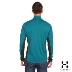 Haglöfs Zip DryFit Performans Petrol Uzun Erkek Tişört