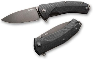 Lionsteel KUR Black Black handle Çakı