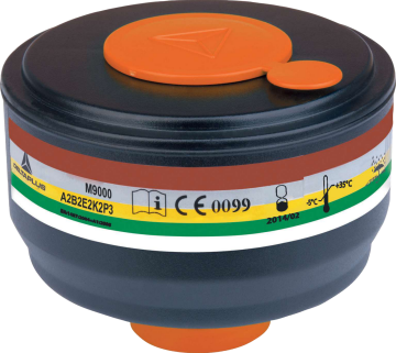 Delta Plus M9000A2B2E2K2P3 Çok Amaçlı Gaz ve Partikül Filtresi EN 14387 EN 143 EN 148-1
