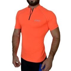Asics MotionMuscle Fitness Koşu Outdoor Ferm Turuncu Body Tişört