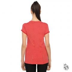 Gore-Tex Bayan Kırmızı Desenli ProDryFit Outdoor, Koşu, Fitness Tişört