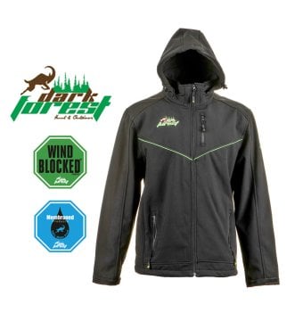 Dark Forest Su Geçirmez Termal 2001 Softshell Erkek Ceket-Siyah