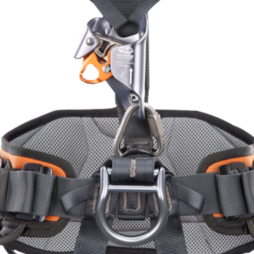 Skylotec Gryphon Ascender Turuncu Siyah Göğüs Yükselticili 6 Noktalı Emniyet Kemeri EN 358 EN 361 EN 813
