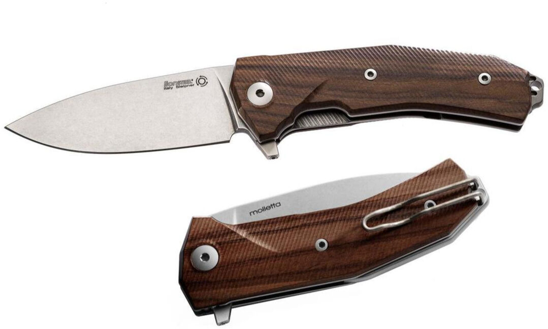 Lionsteel KUR Wood Santos wood handle Çakı