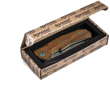Lionsteel KUR Wood Santos wood handle Çakı