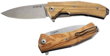 Lionsteel KUR Wood Olive wood handle Çakı