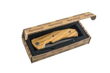 Lionsteel KUR Wood Olive wood handle Çakı