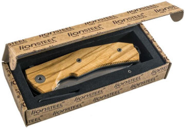 Lionsteel KUR Wood Olive wood handle Çakı