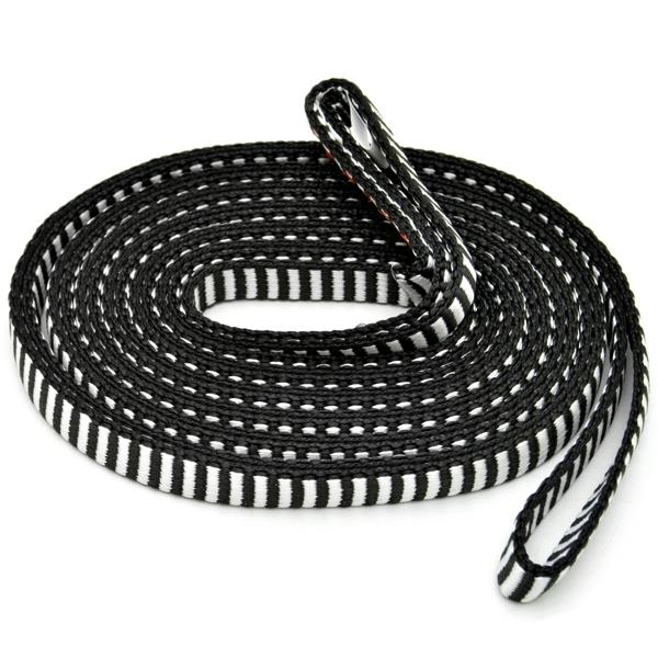 Kong Aro Sling Dyneema 13 mm Dikişli Halka Perlon Bant – 22 kN | EN 795/B | EN 566 | UIAA Onaylı 60cm 80cm 120cm 80cm-Siyah