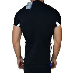 Asics Motion Outdoor Fitness Koşu Kısa Kol Siyah Krm Body Tişört