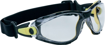 Deltaplus Pacaya Clear Strap Şeffaf UV400 Polikarbonat Monoblok Ayarlı Sap Kafa Bantlı İş Güvenlik Gözlüğü