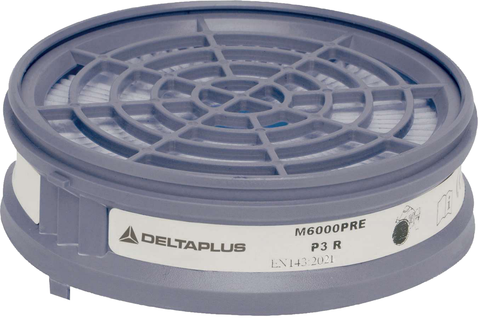 Delta Plus M6000 PREP3 Gri P3 Partikül Ön Filtre ve Adaptör Seti