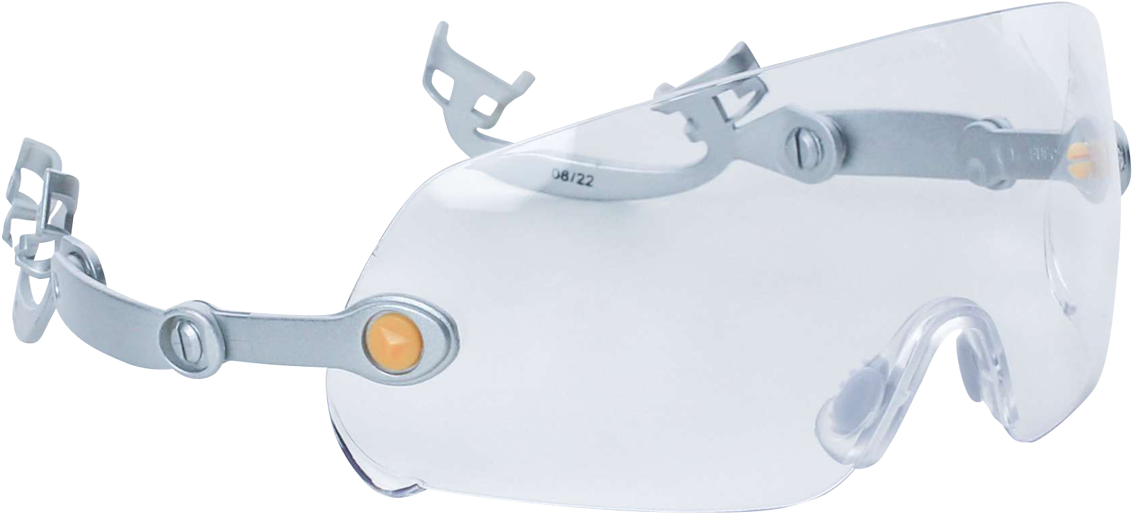 Deltaplus FUEGO Clear Şeffaf UV400 Polikarbonat Monoblok Buğulanmaz Çizilmez Vizor Kaska Takılır İş Güvenlik Gözlüğü