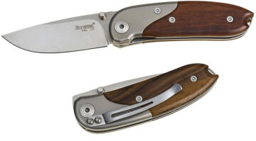 Lionsteel Mini with clip Santos wood Çakı