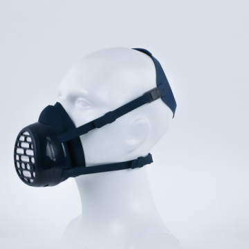 Delta Plus AIRSTORMSTRAP Lacivert Ayarlanabilir Silikon Solunum Maskesi Kayışı