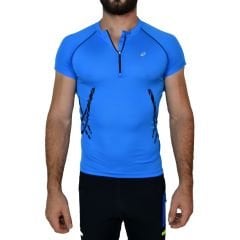 Asics MotionMuscle Fitness Koşu Outdoor S. Mavi Body Tişört