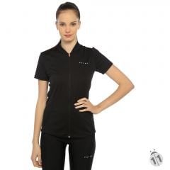 Falke Black DryFit Tam Fermuarlı Profesyonel Sporcu Tişört