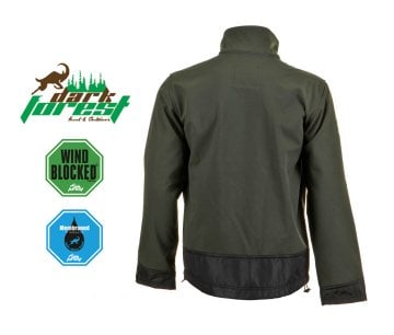 Dark Forest Su Geçirmez Termal Softshell Erkek Ceket-2005 Model-Siyah