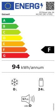 Outwell ECOcool Lite Dark Blue 12V 24 Litre Buzluk