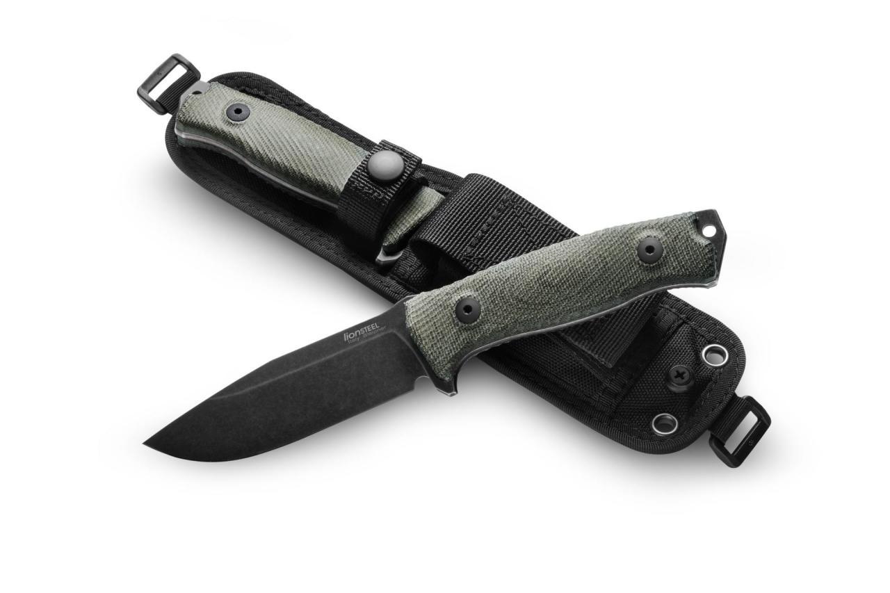 Lionsteel M5 Canvas - Black blade Bıçak