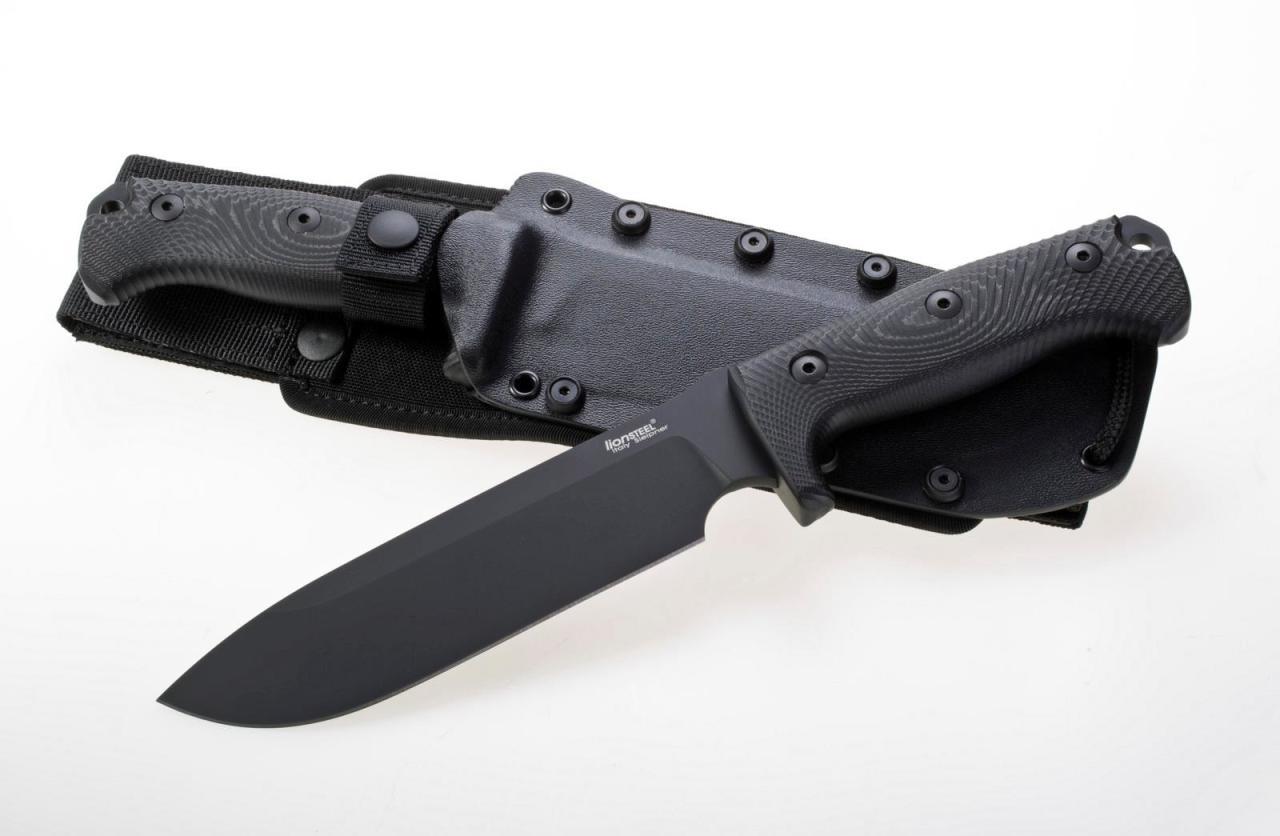 Lionsteel M7 the biggest sporting knife by lionSTEEL - Black micarta Bıçak