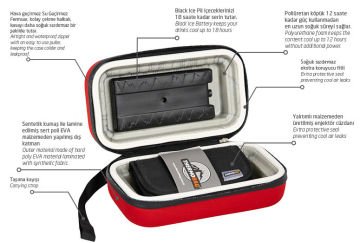 Thermobag Soğutucu Insülin Enjektör Taşıma Çantası Kırmızı