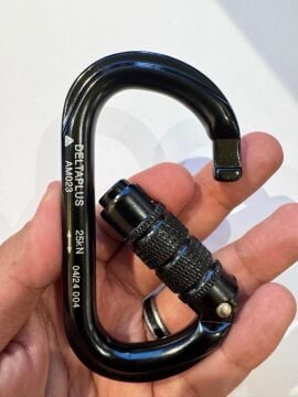 Deltaplus  AM023 Triact Lock Üçlü Hareketli 1/4 Tur Otomatik Kilitlemeli Karabina