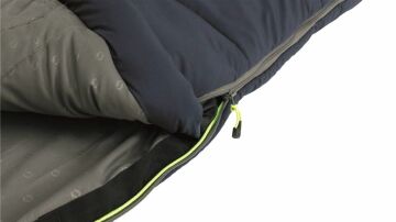 Outwell Contour Lux Deep Blue Yazlık ve Kışlık Taraflı -19°C 1700gr Geniş Uyku Tulumu Sol Fermuar