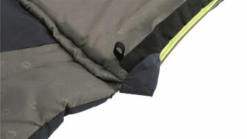 Outwell Contour Lux Deep Blue Yazlık ve Kışlık Taraflı -19°C 1700gr Geniş Uyku Tulumu Sol Fermuar