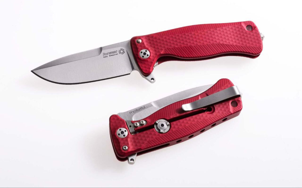 Lionsteel SR22A RS Aluminium Red Satin Çakı
