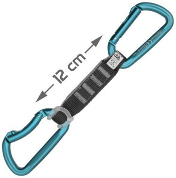 Kong Trapper Quickdraw Lario Edition Ekspres Set – EN 12275 Sertifikalı Spor Tırmanış ve Dağcılık Ekspress Quickdraw 12cm-Kırmızı