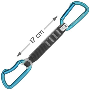 Kong Trapper Quickdraw Lario Edition Ekspres Set – EN 12275 Sertifikalı Spor Tırmanış ve Dağcılık Ekspress Quickdraw 12cm-Kırmızı