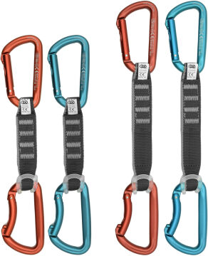 Kong Trapper Quickdraw Lario Edition Ekspres Set – EN 12275 Sertifikalı Spor Tırmanış ve Dağcılık Ekspress Quickdraw 12cm-Kırmızı