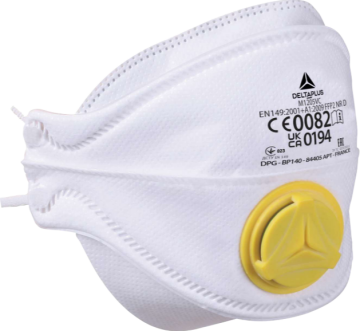 Delta Plus M1205V Beyaz Valfli FFP2 Katlanabilir Solunum Maskesi EN 149 FFP2 NR D M1205VC