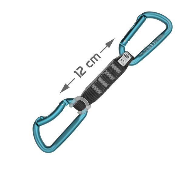 Kong Trapper Quickdraw Lario Edition Ekspres Set – EN 12275 Sertifikalı Spor Tırmanış ve Dağcılık Ekspress Quickdraw 12cm-Mavi