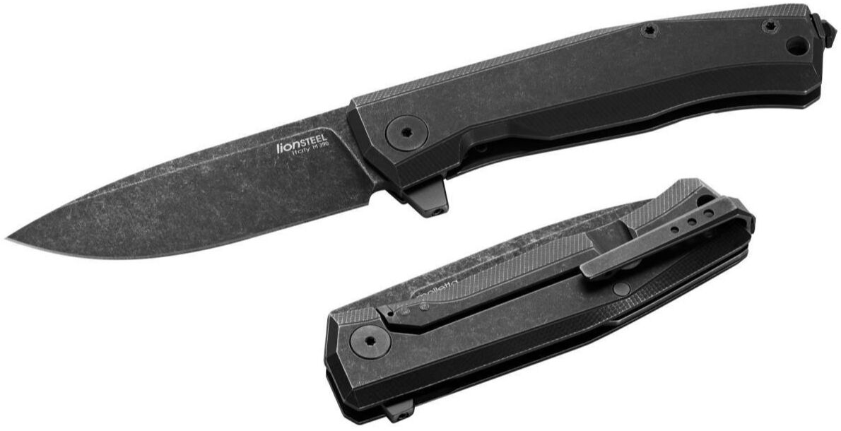 Lionsteel MT01B BW MyTo Siyah Titanyum (Full Old Black) Çakı