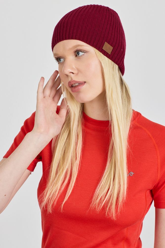 Wintry Woolona %100 Merinos Yünü Kalın Bere Bordo